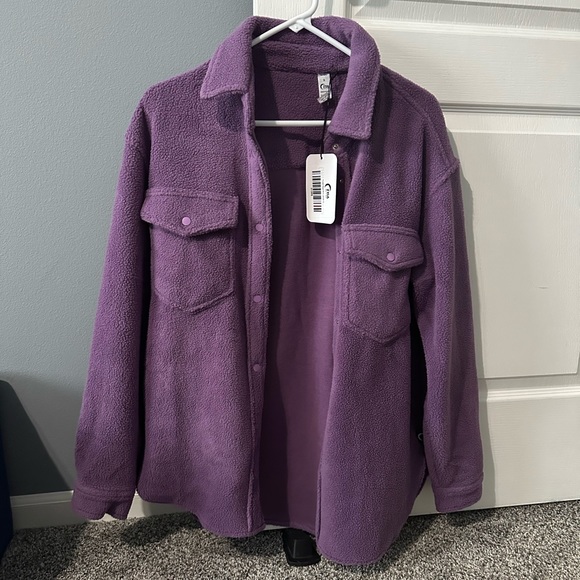 Purple Naya Shirt jacket - Picture 3 of 9